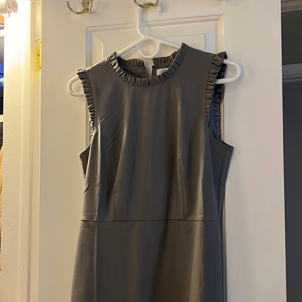 J crew ruffle collar dress